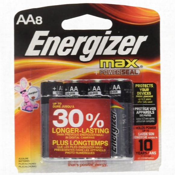 Max Aa Alkaline Batteries â€␜ 8 Pack