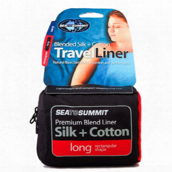 Silk/cotton Blend Travel Liner - Long Rectangular Shape