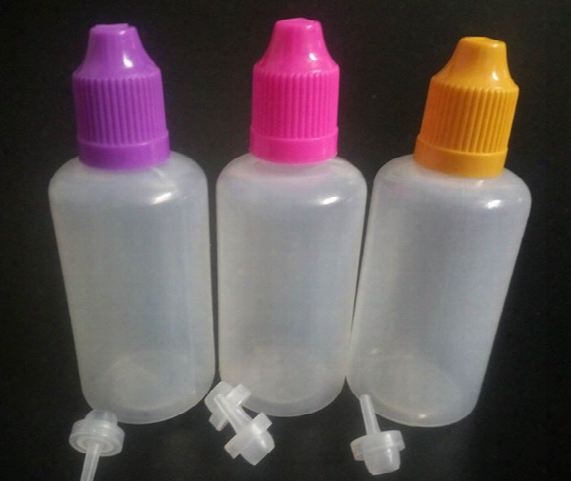Colorful Needle 50ml Pe Exhaust Plastic Containers Oil Bottles Eye Bottles For E Ego Electronic Cigarette Liquid Dropper Bottles In In Stock