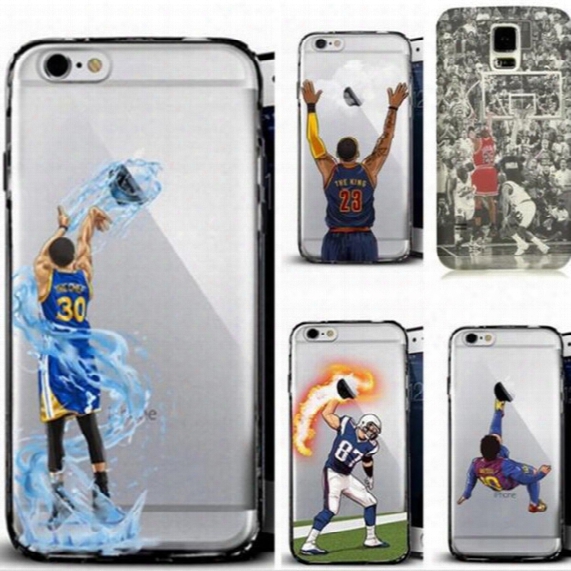 Curry Kobe James Phone Cases For Iphone7 Iphone 7 6 6s Plus Note7 S7 Hard Pc Painting Cover Basketball Football Man Defender Case Gsz103