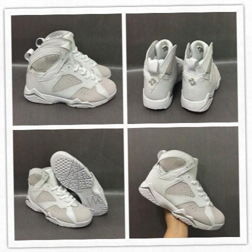 High Quality Retro 7 Vii Pure Money Basketball Shoes Retro 7s Pure Platinum Sports Shoes Athletic Boots Men Trainer Footwear Outdoor