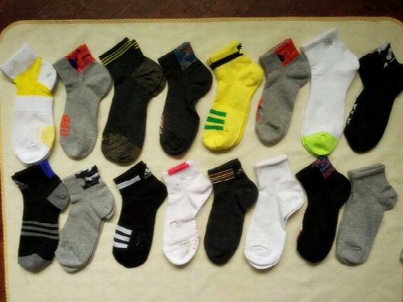Hot Sale Big Brand A Jia Sport Socks 100% Cotton Men And Women Short Socks Breathable Deodorant Antibacterial Running/basketball Socks