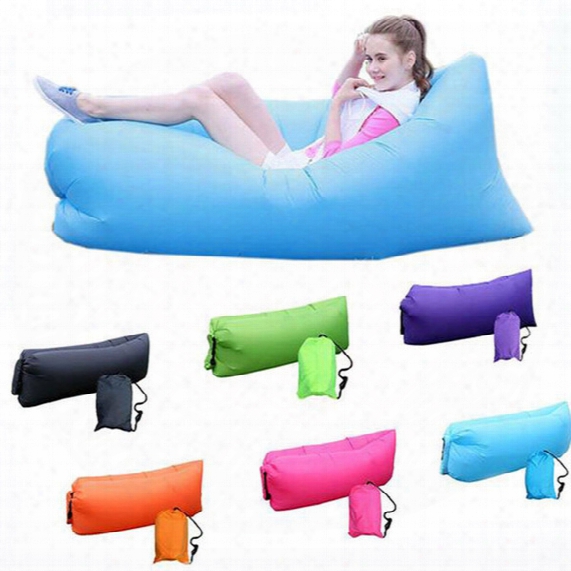 Inflatable Beanbag Air Sofa Bed Lounger Living Room Lazy Chair Sleeping Hangout Bag Waterproof Folding High Quality Beach Chair Hammock
