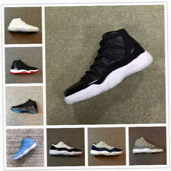 Retro 11 72 10 Gamma Blue Low Bred Legend Blue George Town Pantone Low Concord Cool Grey Classic Style Sneakers Original Factory Version