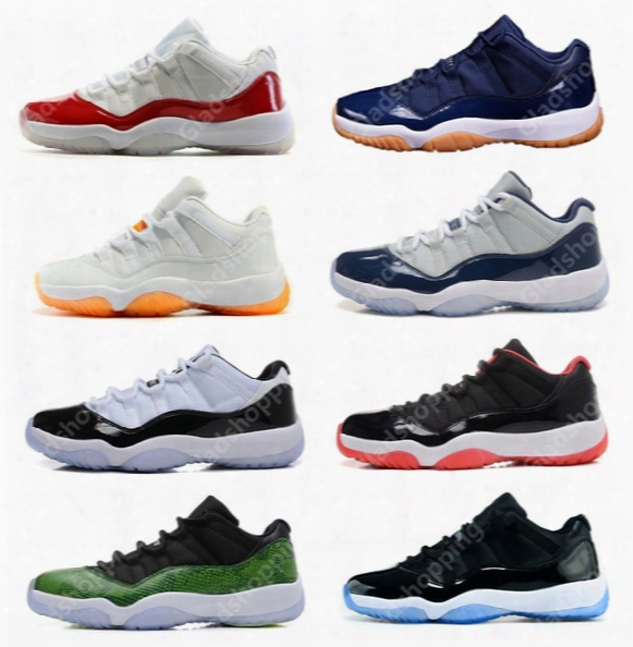 Retro 11 Low White Red Navy Gum Basketball Shoes Bred Georgetown Space Jam Citrus Gs Basketball Sneakers Women Men 11s Low Athletic Xi