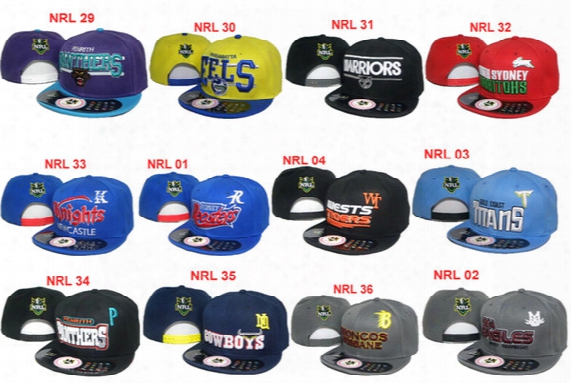 Wholesale Nrl Snapback Hats Adjustable Basketball Snap Back Warriors Caps Black Hip Hop Snapbacks Hat High Quality