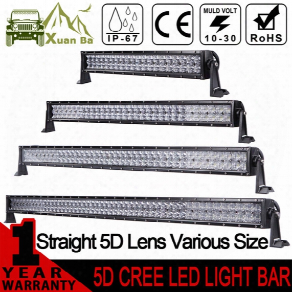 Xuanba 5d 52 Inch 500w Cree Led Light Bar For 4x4 Offroad Trucks Tractor Suv Atv 4wd 12v 24v Combo 400w Led Work Driving Off Road Bar Lights