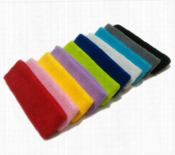 20 Pieces Start Sale Cotton-made Unisex Sweatbands Headband Sweat Absorbing Sporting Basketball Accessories