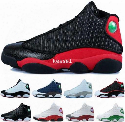 2017 Cheap Retro 13 Xiii Basketball Shoes For Men High Quality Mens Retros 13s Athletic Sports Sneakers Trainers Shoe Black Red Size 7-12