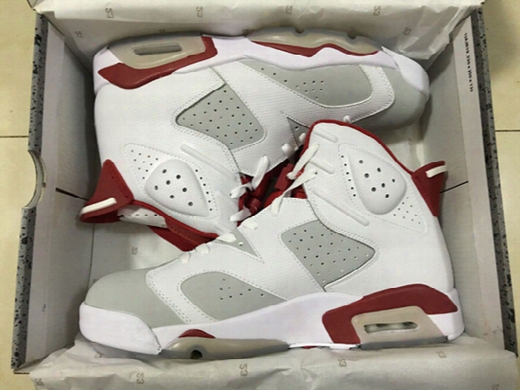 2017 New Retro 6 Vi Alternate 91 Maroon Hare 6s Basketball Shoes Men High Quality 1991 White Platinum Red Sneakers With Shoes Box