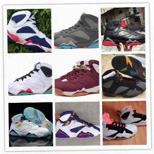 Air Retro 7 Nothing But Net  Bordeaux Verde Gs Hare Fuchsia Glow Olympic Men Basketball Shoes Mens Sports Shoes Womens Outdoor Sneakers 36-46