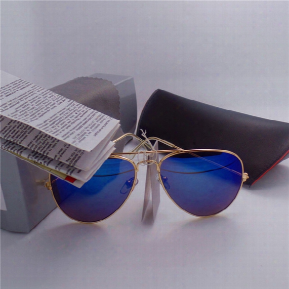 High Quality Brand Designer Custom  Mirror Men Women Polit Sunglasses Uv400 Vintage Sport Sun Glasses With Box And Cases