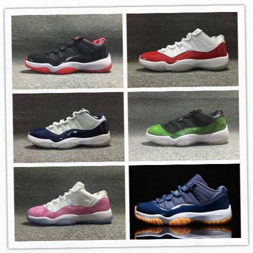 Hot Sale Air 11 Low Blue Navy Georgetown Sporst Shoes Men Women Varsity Red Bred Concord Retro Basketball Shoes Snakeskin Infrared Sneaker
