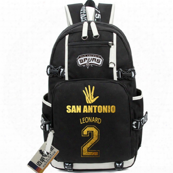 Kawhi Leonard Backpack Basketball Star Fans School Bag 2 Daypack San Antonio Schoolbag Outdoor Rucksack Sport Day Pack