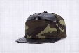 2017 new arrival leather made cool army green fashion hats mens strapback basketball hat summer strapback caps long brim cap free shipping