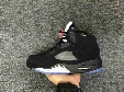 Wholesale New Air Retro 5 V OG Black Metallic Silver MEN basketball shoes Retro 5s women sports shoes sneakers brand trainers size 36-47