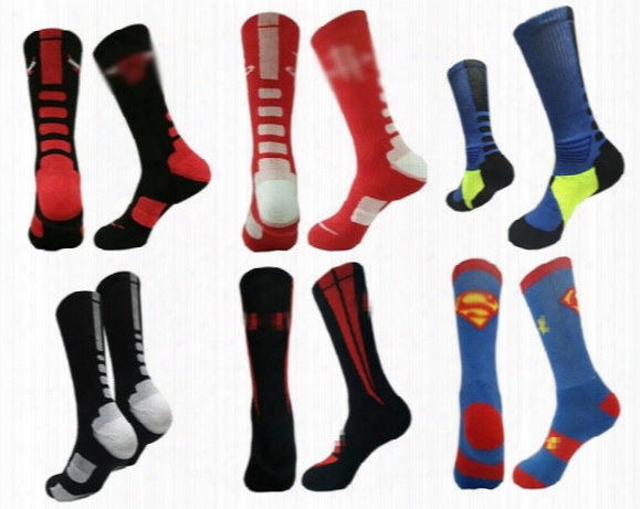 Usa Professional Elite Basketball Sock Fashion 24colors Men Athletic Socks Male Polyester Elastic Breathable Basketball Football Sports Sock
