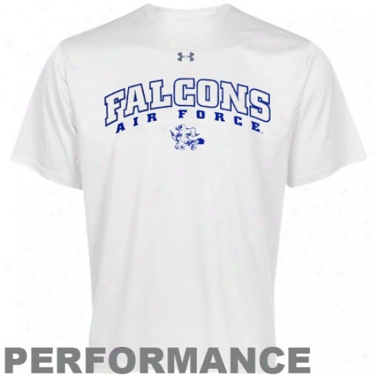 Appearance Force Falcons Tshirt : Under Armour Appearance Force Falcons White Heatgear Training Performance Tshirt