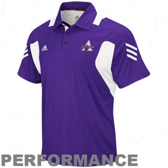 Alcorn State Braves Polo : Adidas Alcorn State Braves Purple 2010 Scorch Coaches Acting Polo