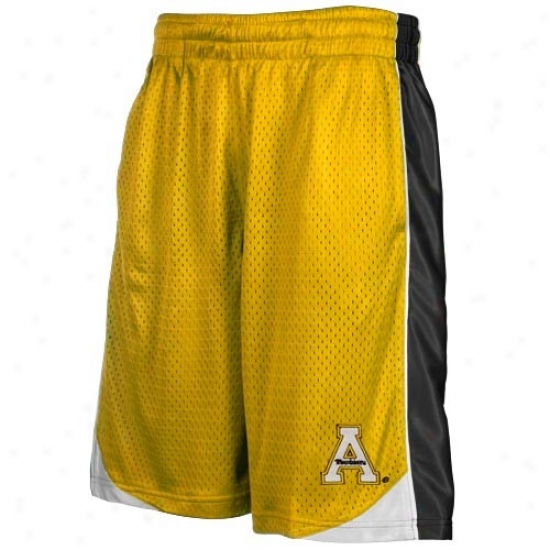 Appalachian State Mountaineers Gold Vector Workout Shorts