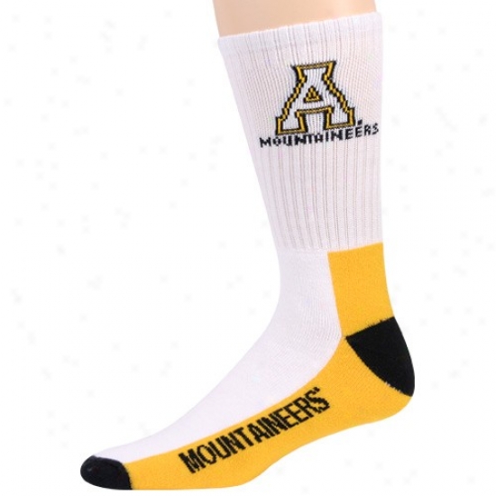 Appalachian State Mountaineers Youth Tri-color Team Logo Tall Socks