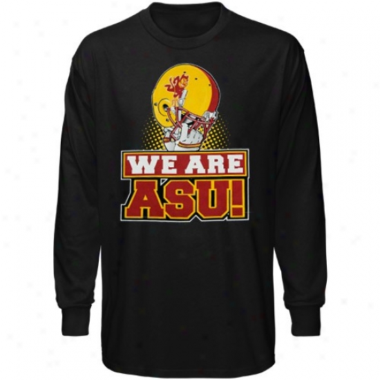 Arizona State Sun Devils Apparel: Arizona State Sun Devils Maroon We Are Asu Long Sleeve T-shirt