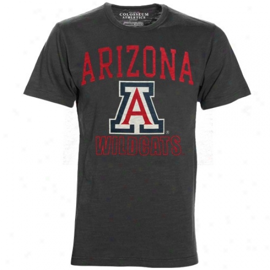 Arizons Wildcats Attire: Arizona Wildcats Cahrcoal Outfield T-shirt