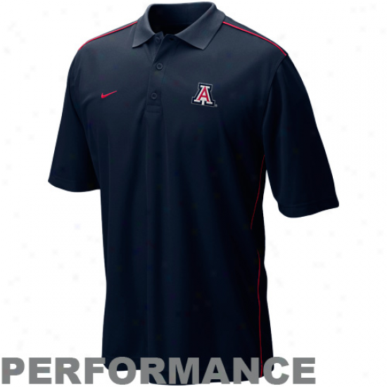 Arizona Wildcats Clothes: Nike Arizona Wildcats Navy Blue Core Performamce Polo
