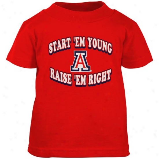 Arizona Wildcats Shirt : Arizona Wildcats Cardinal Infant Start 'em Young Shirt