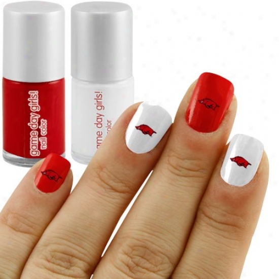 fingernail polish designs. Red white Nails designs trends