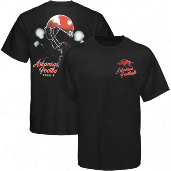 Arkansas Razorbacks Shirts : Ariansas Razorbacks Mourning Helmet In Air Shirts