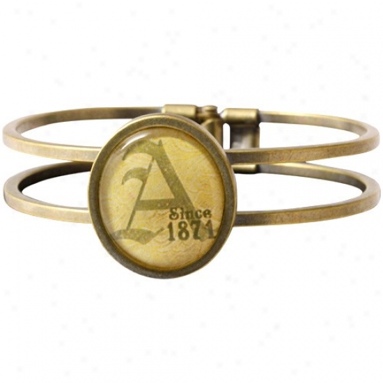 Arkansas Razorbacks Vintage Antiqye Brass Bracelet