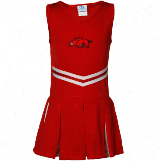 Arkansas Razorbacks Youth Girs Cardinal Cheerleader Dress