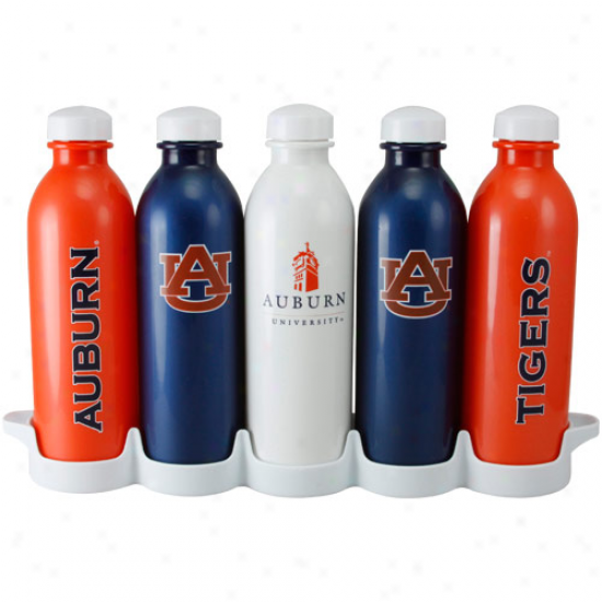 Auburn Tigers 5-pack Waterweek Grab & Go Bottle Set
