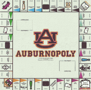 Nut-brown Tigers Auburnopoly Board Game