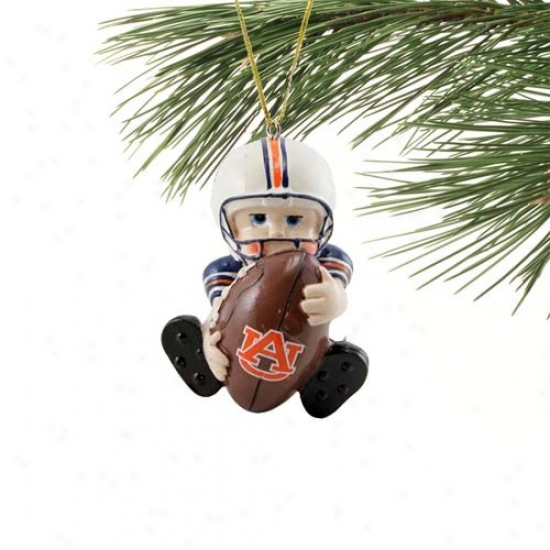 Auburn Tlgers Lil' Fan Football Player Acrylic Ornament