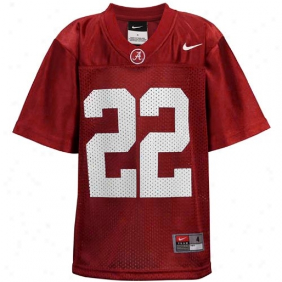 Bama  Jerseys : Nike Bama  #22 Preschool Crimson Replica Football Jerseys
