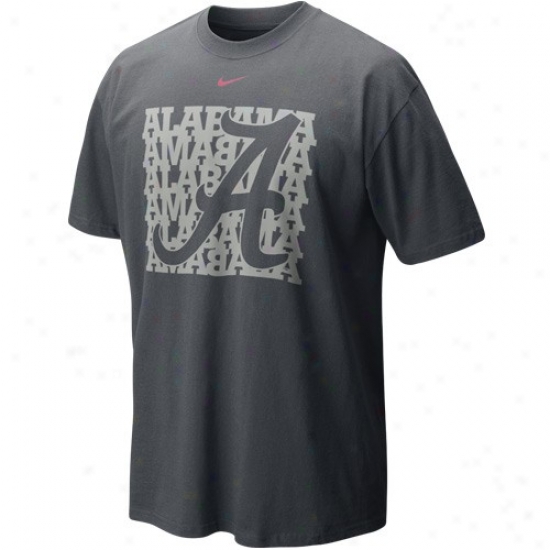 Bama  Tshirts : Nike Bama  Charcoal Undercover Logo Tshirts