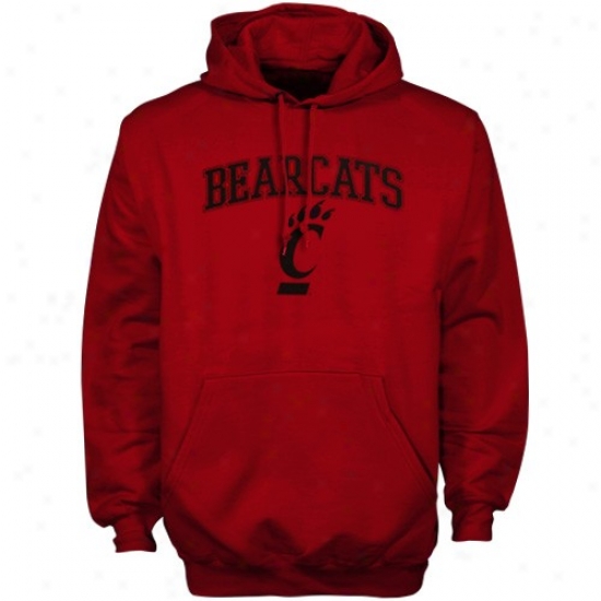Bearcat Sweatshirts : Bearcat Red All Logo Sweatshirts