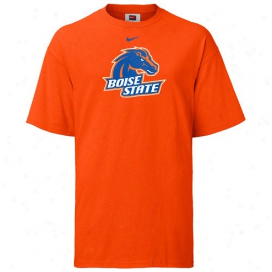 Boise Staye University Apparel: Nike Boise State University Orange Classic Logo T-shirt