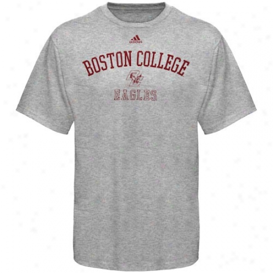 Boston College Eagles Tee : Adidas Boston College Eagles Ash Practice Tee