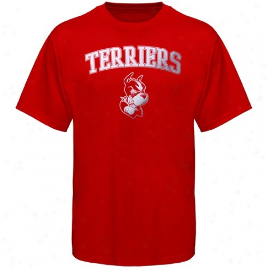 Bsoton Terriers Shirts : Boston Terriers Red Universal Mascot Shirts