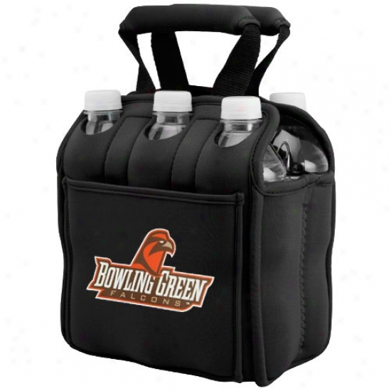 Bowling Green State Falcons Black 6p-ack Neoprene Cooler