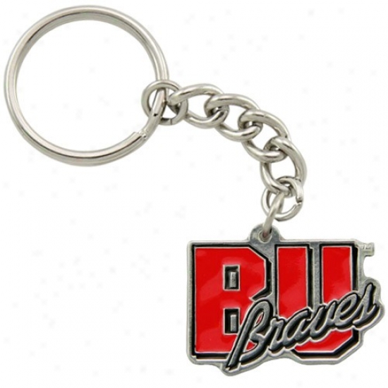 Bradley Braves Pewter Primary Logo Keychain