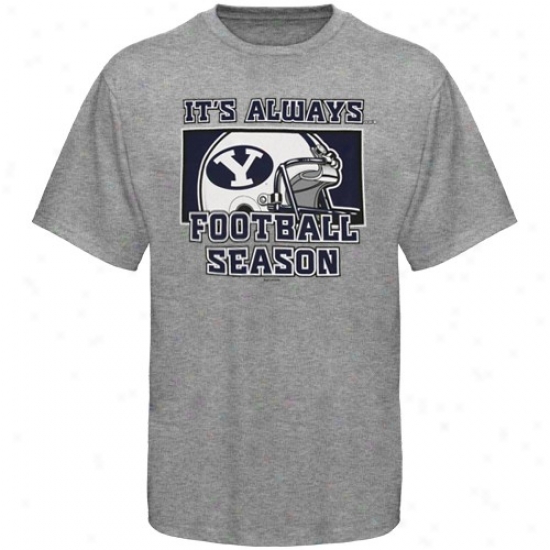 Byu Cougars Dress: Brigham Young Cougars Ash Always In Season T-shirt