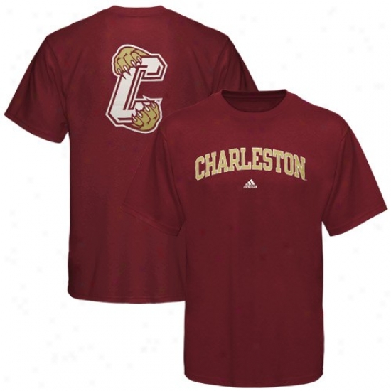 Charleston Cougars Apparel: Adidas Charleston Cougars Maroon Relentless T-shirt