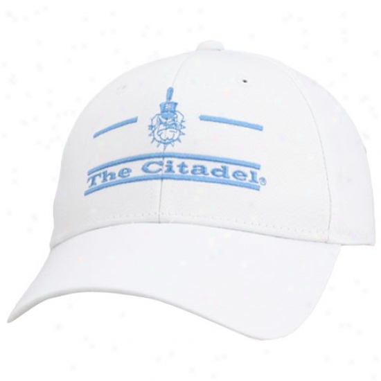 Citadel Bulldoys Hats : The Game Citadel Bulldogs White 3d Bar Adjustable Hats