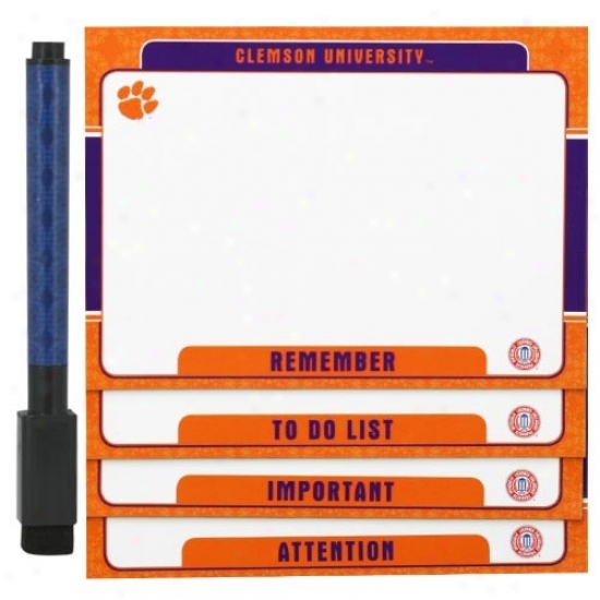 Clemson Tigers 4-pack Magnetic Dry-erase Boards