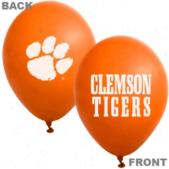 Clemson Tigers Orang 10-pack Latex Balloons