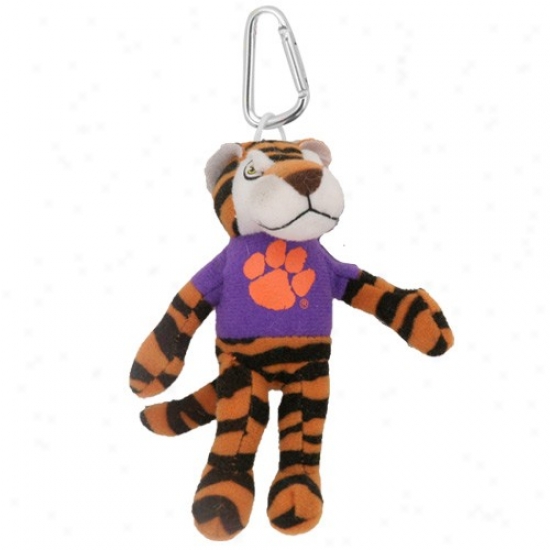 Clemson Tigers Plush Mascot Keychain